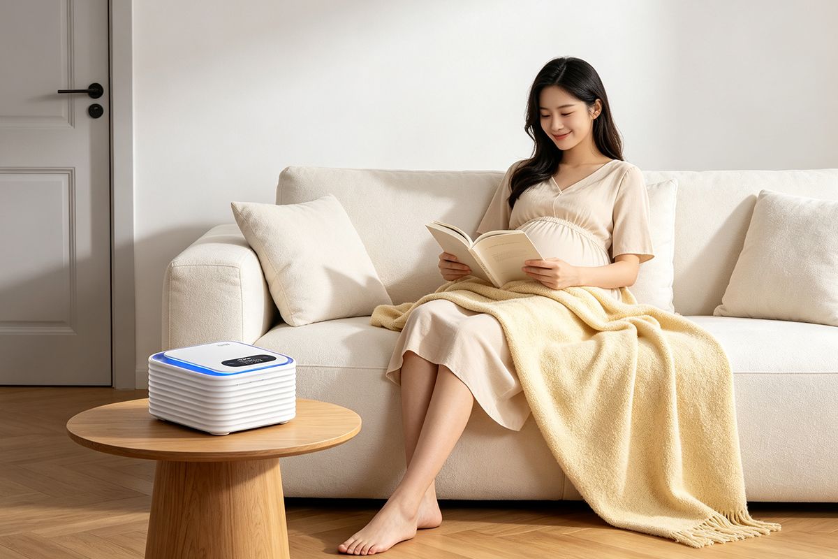 母婴房间场景_太似T5睡眠仪侧面广角送风_多维助眠